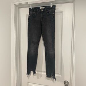 Distressed Black Zara Jeans